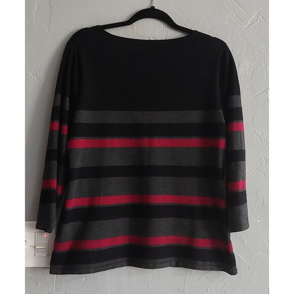 Spense Sweater Women's XL, Striped, Pretty, Rayon, Polyester, 19 Inch Of Armp To - Picture 4 of 8